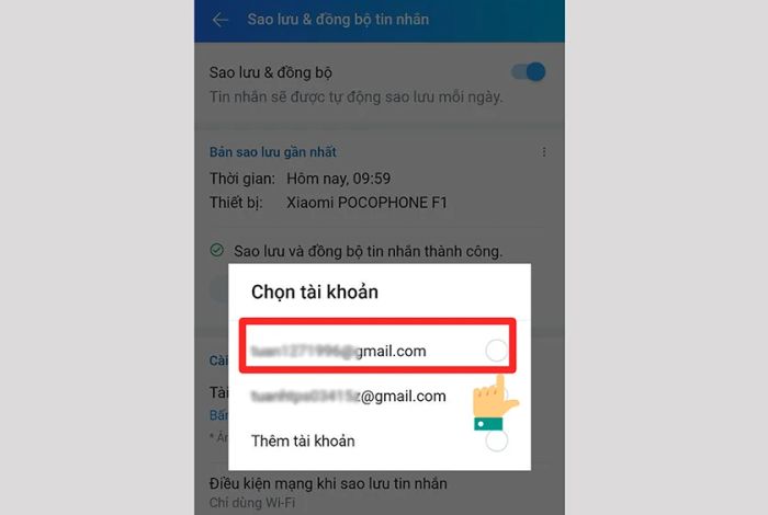 Zalo cho phép đồng bộ hình ảnh qua tài khoản Google Drive
