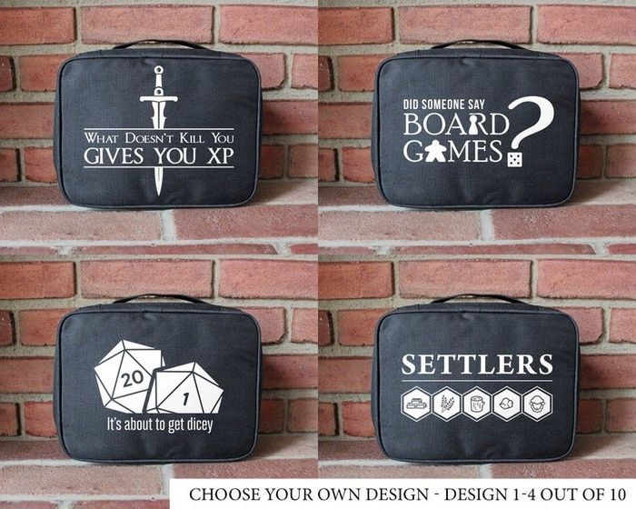 Collage showcasing four different designs of game bags