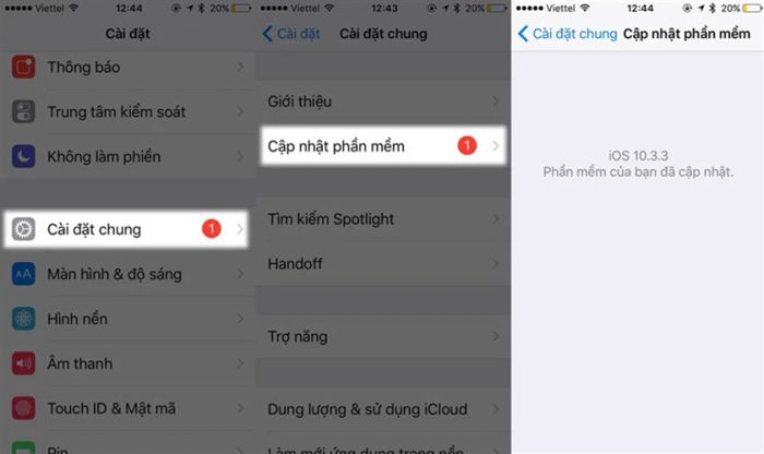 Cập nhật hệ điều hành để điện thoại hoạt động mượt mà hơn