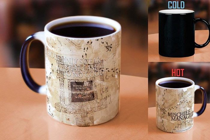A heat-sensitive mug that shifts from 
