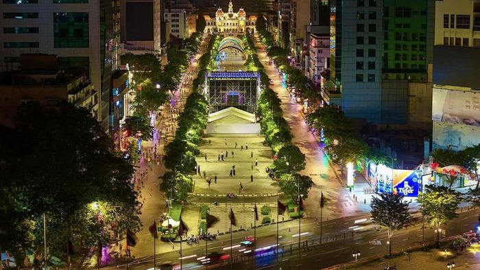 Bản đồ của giải chạy VPBank VnExpress Marathon Ho Chi Minh City Midnight 2025