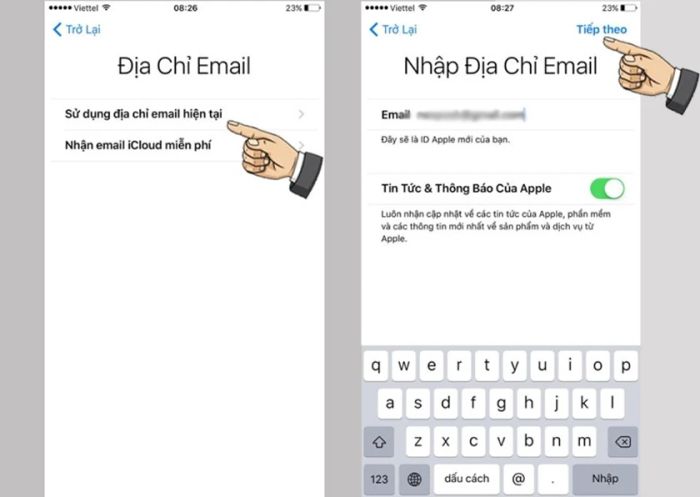 đăng ký id apple