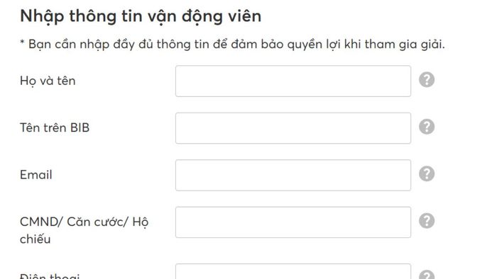 Hướng dẫn đăng ký tham gia giải chạy VPBank VnExpress Marathon 2025. Bước 3