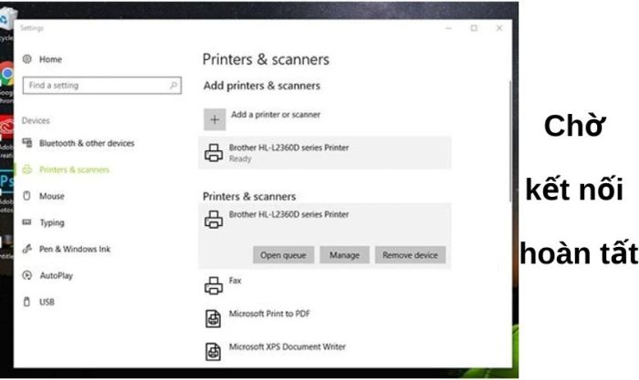 Hướng dẫn kết nối máy in với máy tính trên Win 10 qua Printers and Scanners rất đơn giản và dễ thực hiện.