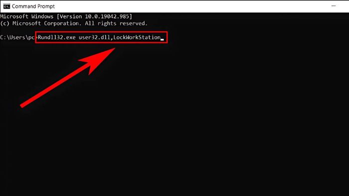 Hướng dẫn khóa màn hình máy tính qua Command Prompt - bước 3