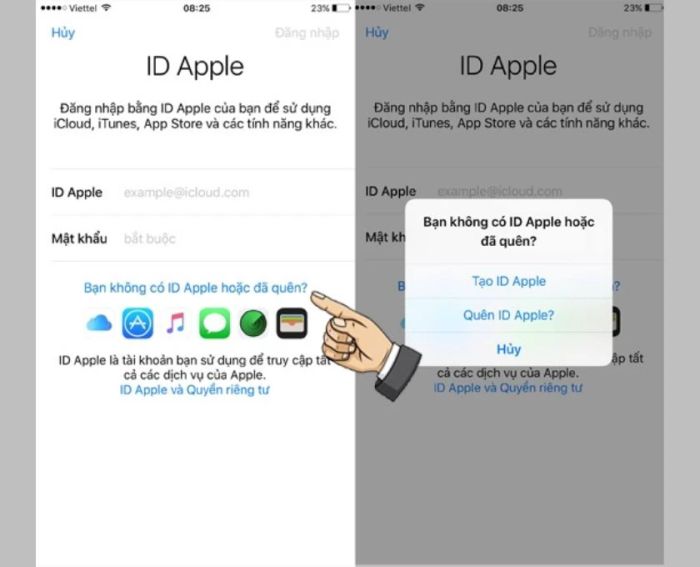 Hướng dẫn tạo tài khoản ID Apple trên điện thoại iPhone