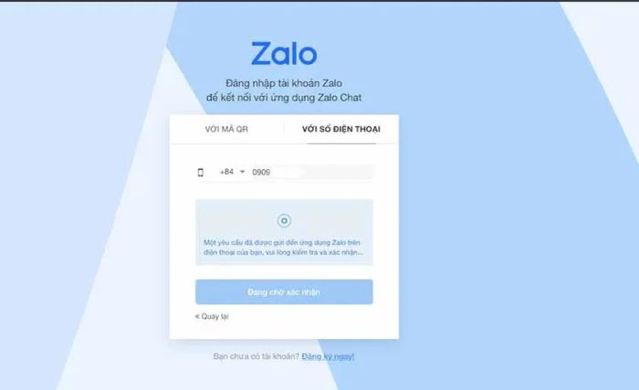 Cách nhập mật khẩu Zalo trên màn hình máy tính