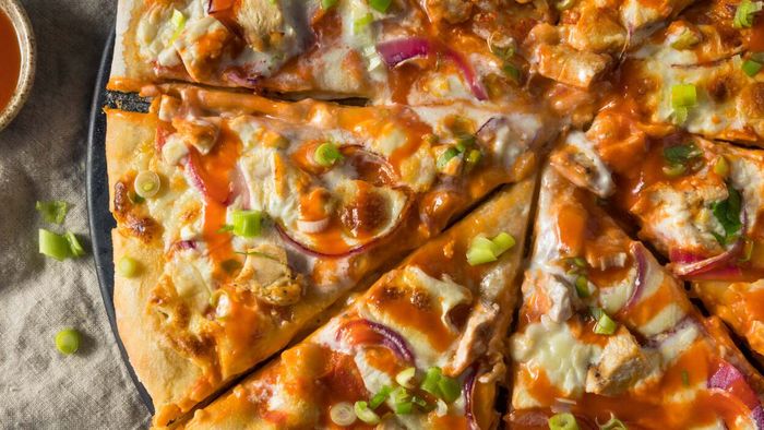Buffalo turkey pizza