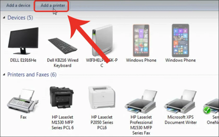 Hướng dẫn kết nối máy in với máy tính qua Control Panel trên Windows 7