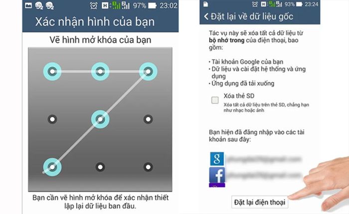 Cách thực hiện khôi phục cài đặt gốc Android qua hệ điều hành