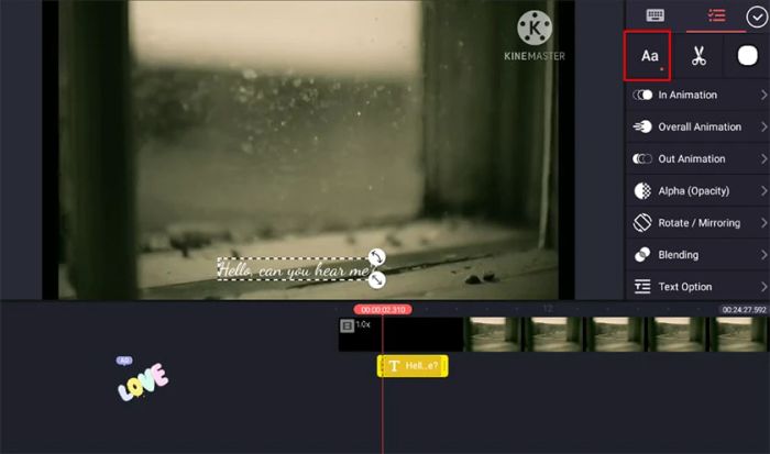 Nhập lời bài hát vào khung văn bản