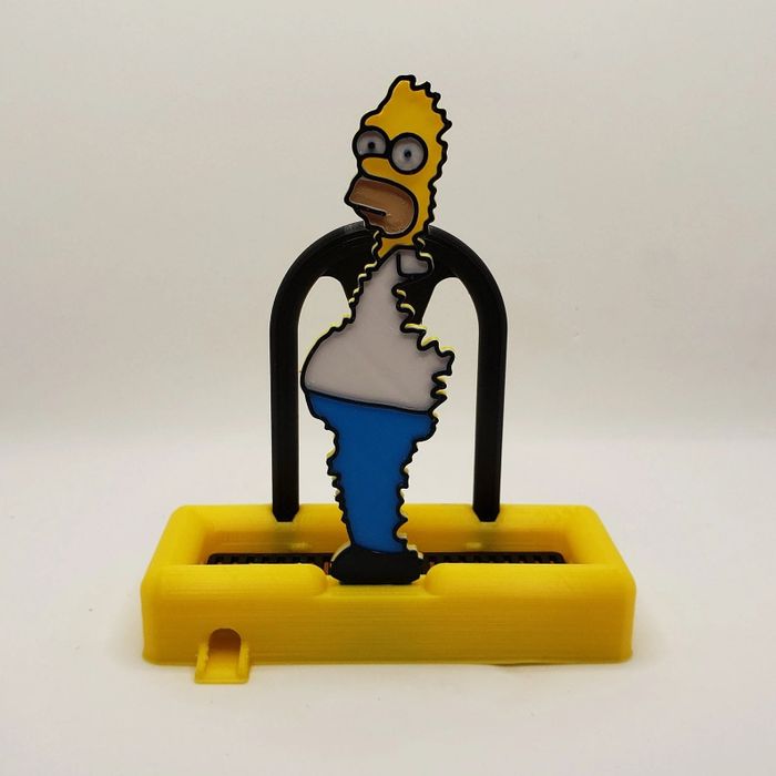 a sponge holder featuring Homer Simpson