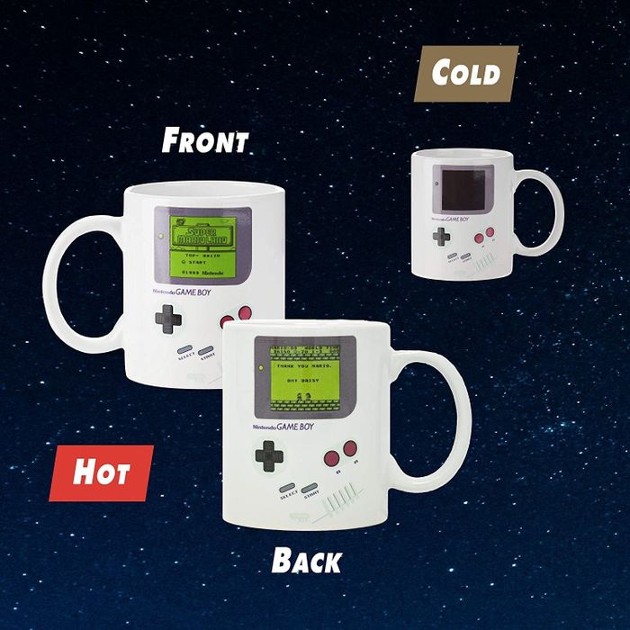 Instructional photo displaying the heat-changing design in action