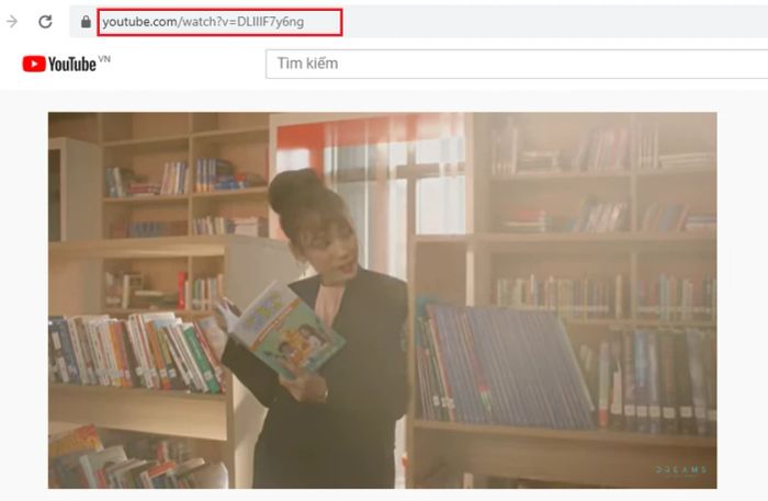 Sao chép đường link của video mà bạn muốn chia sẻ.