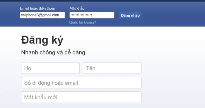 Đăng nhập qua Gmail