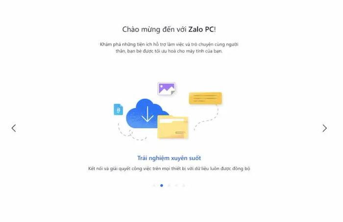 Đăng nhập thành công vào ứng dụng Zalo trên máy tính