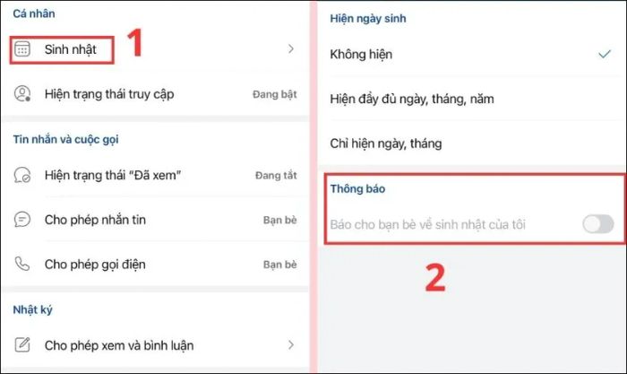 Cách tắt thông báo sinh nhật của bạn trên Zalo cho iPhone, Android