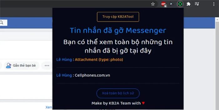 Cách xem lại tin nhắn đã bị xóa trên Messenger