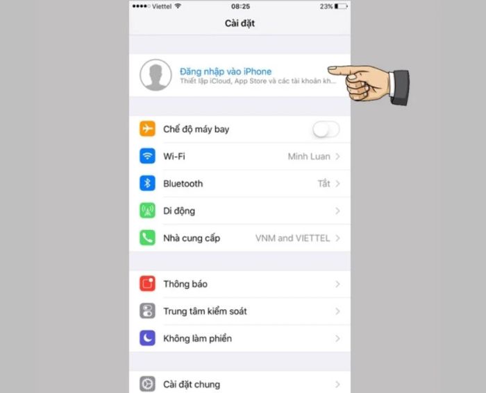 Hướng dẫn tạo tài khoản ID Apple trên điện thoại iPhone