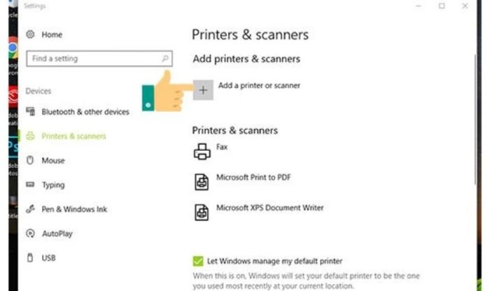Cách kết nối máy in với máy tính qua Printers and Scanners rất đơn giản và hiệu quả.