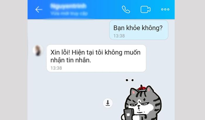 Dấu hiệu cho thấy bạn bị chặn