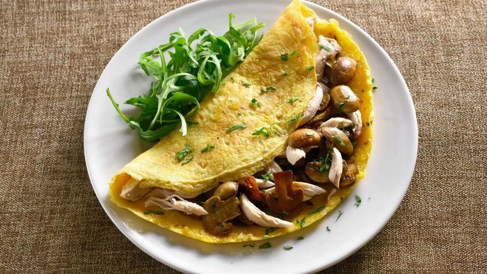 Stuff an omelet