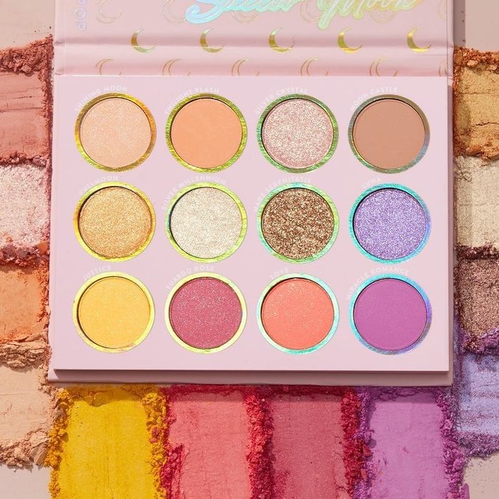 inside of the palette, showcasing color swatches