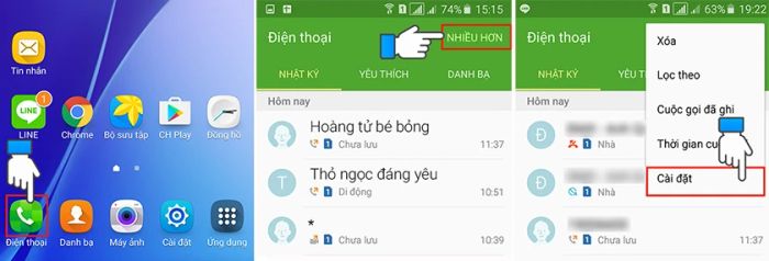 Hướng dẫn chi tiết cách chặn cuộc gọi và tin nhắn trên điện thoại Android Samsung