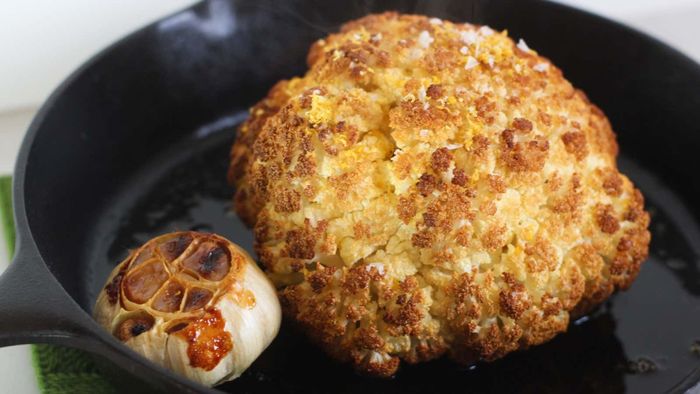 A perfectly brined cauliflower
