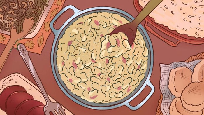 A delightful pot of lima beans