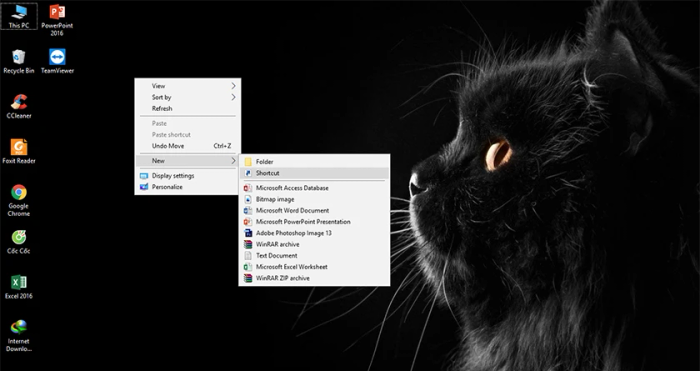 Tắt máy qua shortcut