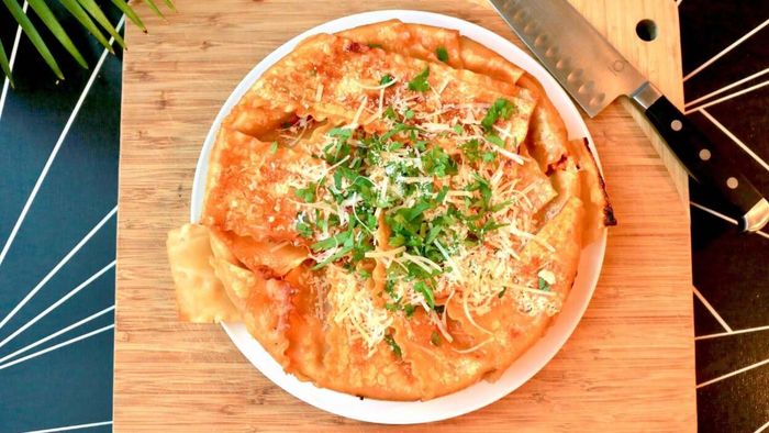 This Inside-Out Lasagna Cake is All About the Crispy Edges