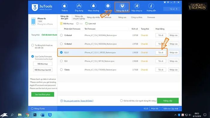 Cách hạ cấp iOS từ 14 xuống 13 không cần dùng máy tính qua phần mềm 3uTools
