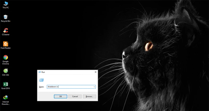 Tắt máy bằng lệnh Shut down trong Command Prompt