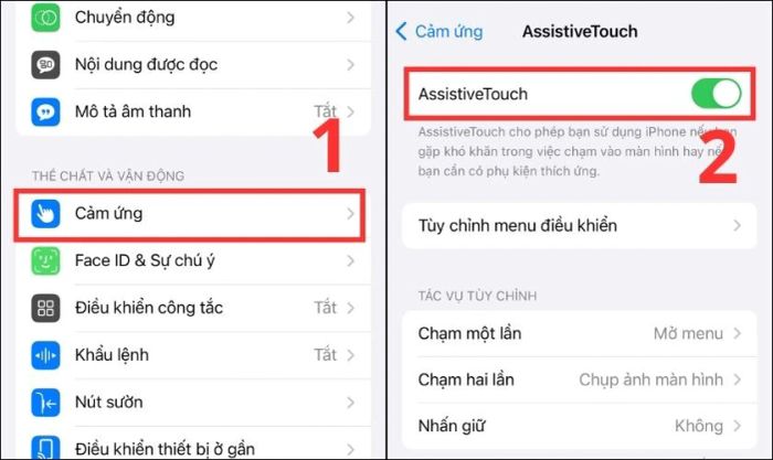 Kích hoạt tính năng nút Home ảo