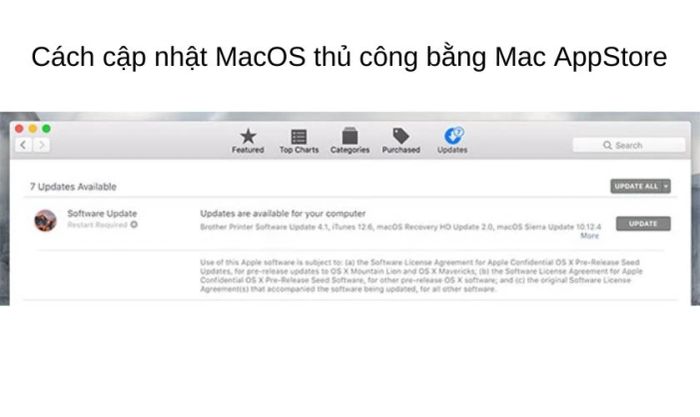 Cài đặt tính năng cập nhật Mac OS tự động qua Mac App Store