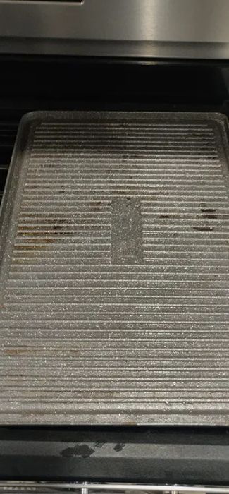 A reviewer's now spotless grill