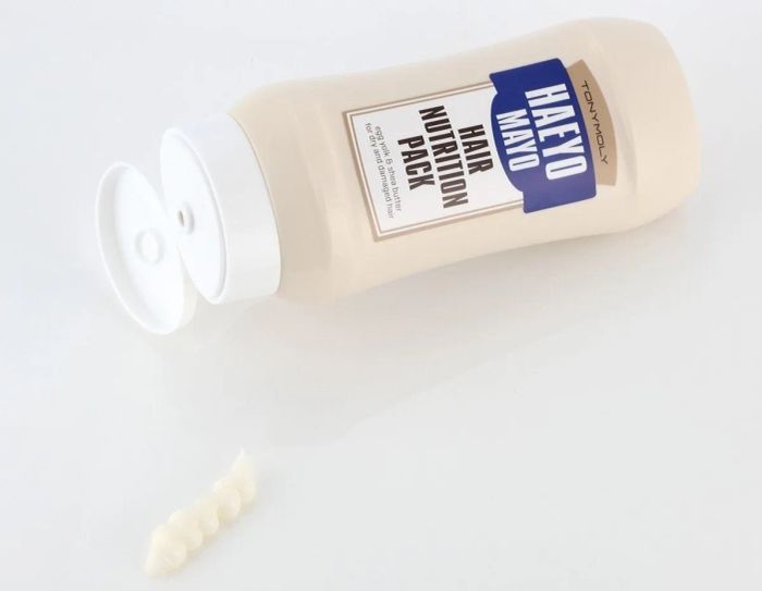 The bottle that resembles a tube of mayonnaise