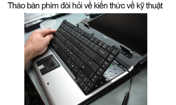 Hướng dẫn cách làm sạch bàn phím laptop Asus - tháo rời bàn phím để vệ sinh