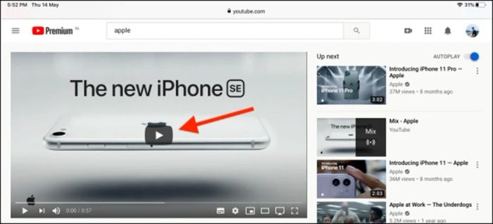 Hướng dẫn sử dụng Picture in Picture Youtube trên iPad