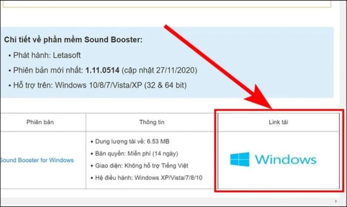 Tải và cài đặt phần mềm Sound Booster vào máy của bạn