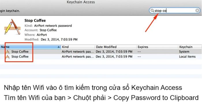 Hướng dẫn đơn giản để xem pass Wifi trên Macbook