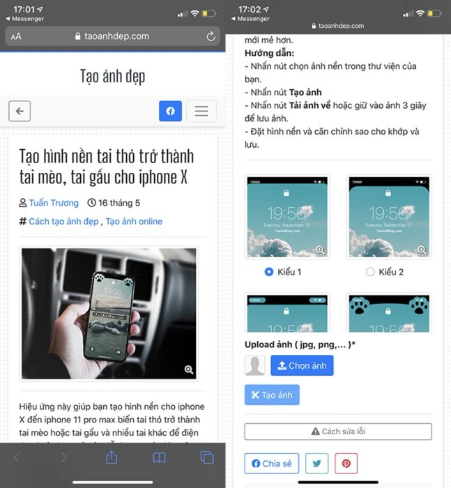 Mẹo tạo hình nền tai thỏ, tai gấu trên iPhone vô cùng dễ thương và bắt mắt.