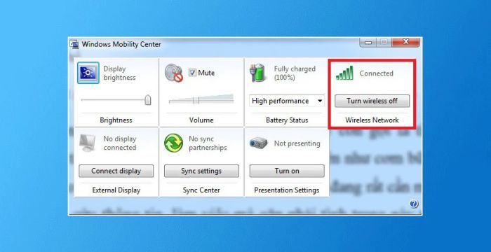 Hướng dẫn kết nối Wi-Fi cho máy tính laptop Windows 7