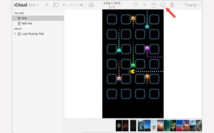 tải ảnh từ iCloud về iPhone