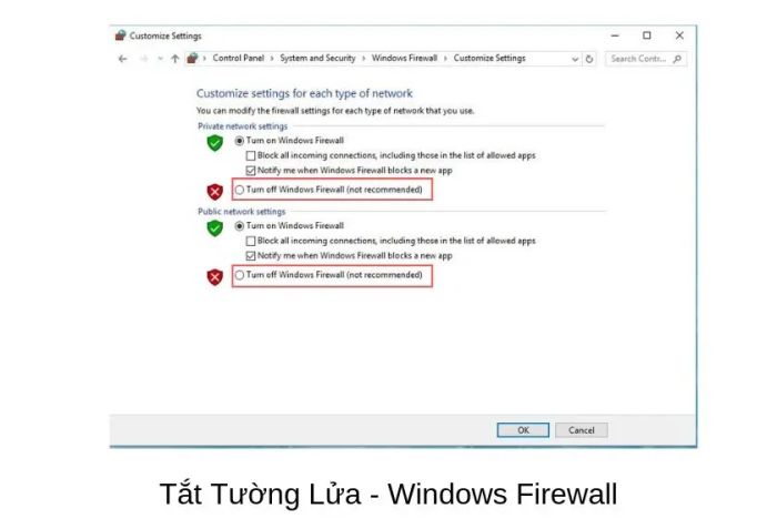 Tắt Windows Firewall là một cách đơn giản để giúp cải thiện tốc độ cho Windows 10 của bạn