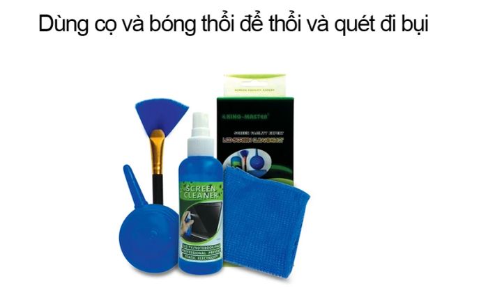 sử dụng dụng cụ vệ sinh chuyên dụng