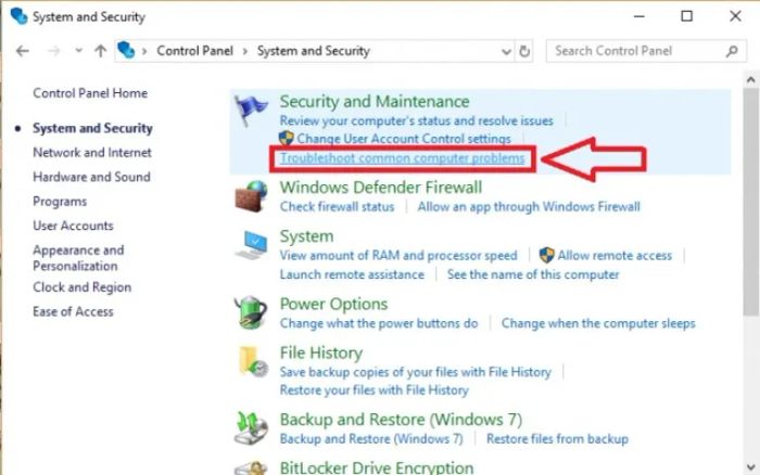 Chạy công cụ sửa lỗi Troubleshooter