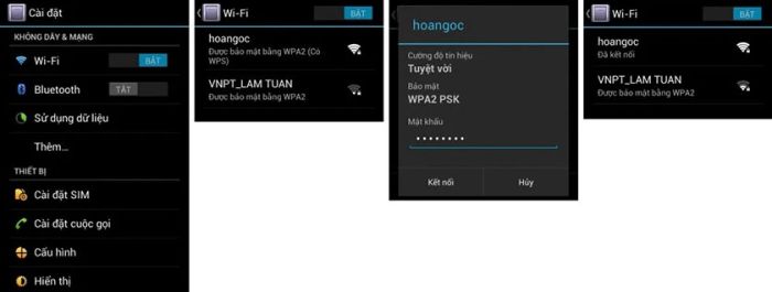 Cách kết nối Wi-Fi trên điện thoại di động