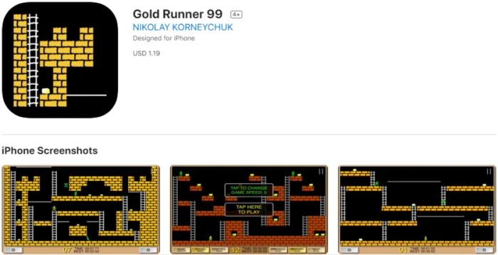 Game arcade hấp dẫn cho iOS: Gold Runner 99 - (ID Apple Mỹ)